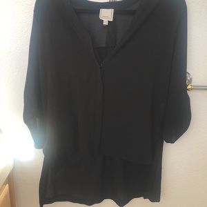 Meraki Button High-low Blouse
